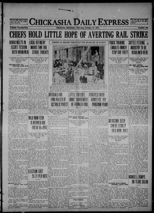 Chickasha Daily Express (Chickasha, Okla.), Vol. 22, No. 164, Ed. 1 Thursday, October 27, 1921