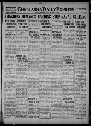 Chickasha Daily Express (Chickasha, Okla.), Vol. 22, No. 183, Ed. 1 Friday, November 18, 1921