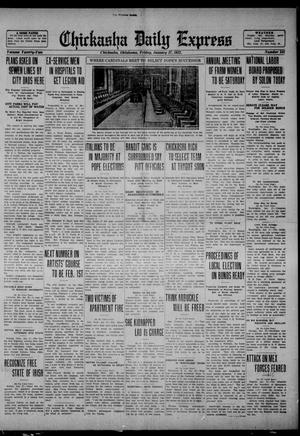 Chickasha Daily Express (Chickasha, Okla.), Vol. 22, No. 241, Ed. 1 Friday, January 27, 1922