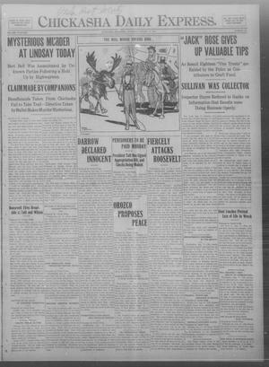 Chickasha Daily Express. (Chickasha, Okla.), Vol. THIRTEEN, No. 196, Ed. 1 Saturday, August 17, 1912