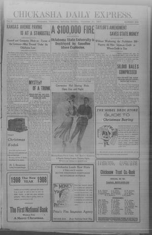 Chickasha Daily Express. (Chickasha, Okla.), Vol. 8, No. 298, Ed. 1 Saturday, December 21, 1907