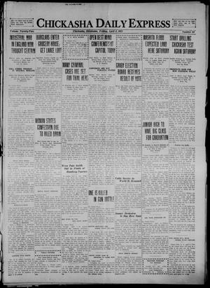 Chickasha Daily Express (Chickasha, Okla.), Vol. 22, No. 84, Ed. 1 Friday, April 8, 1921