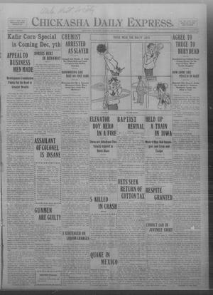 Chickasha Daily Express. (Chickasha, Okla.), Vol. THIRTEEN, No. 269, Ed. 1 Tuesday, November 19, 1912