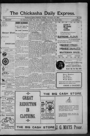 The Chickasha Daily Express. (Chickasha, Indian Terr.), Vol. 1, No. 282, Ed. 1 Friday, November 16, 1900