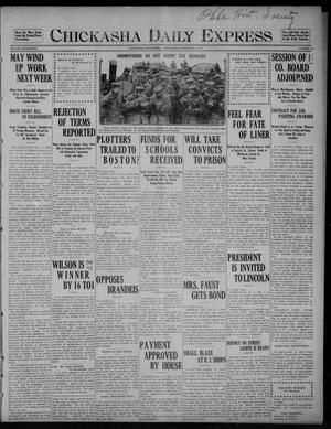 Chickasha Daily Express (Chickasha, Okla.), Vol. SEVENTEEN, No. 34, Ed. 1 Wednesday, February 9, 1916
