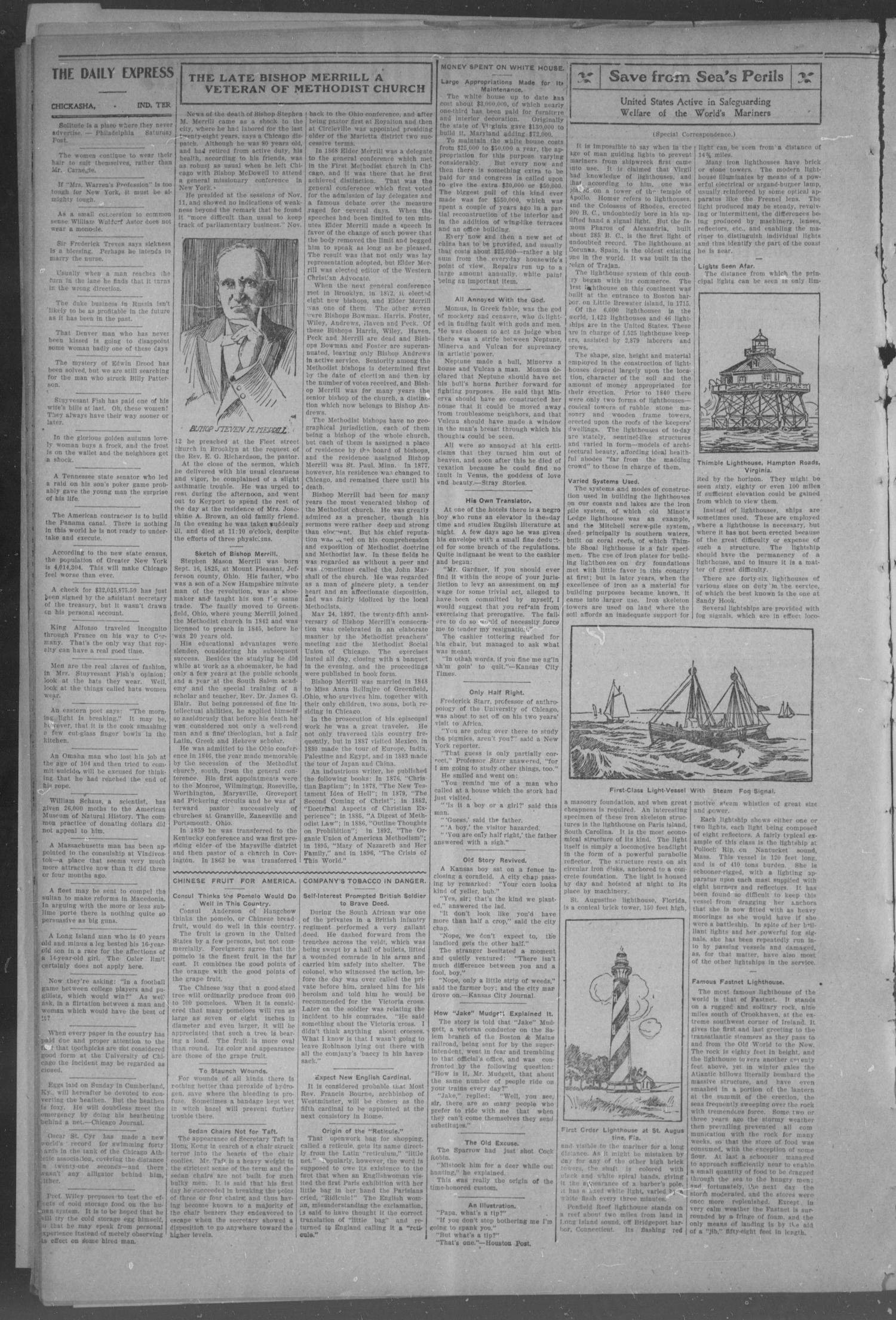 Chickasha Daily Express. (Chickasha, Indian Terr.), Vol. 7, No. 284, Ed. 1 Wednesday, November 29, 1905
                                                
                                                    [Sequence #]: 2 of 8
                                                