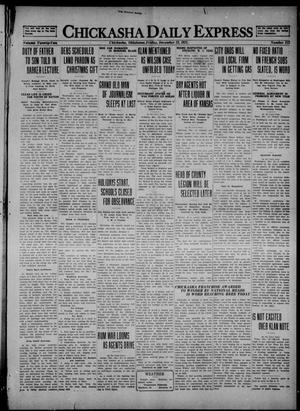 Chickasha Daily Express (Chickasha, Okla.), Vol. 22, No. 212, Ed. 1 Friday, December 23, 1921