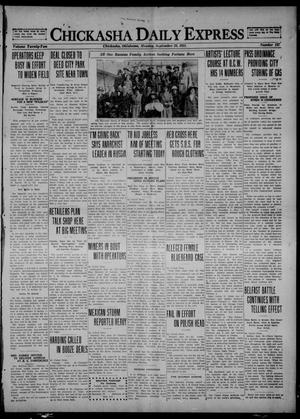 Chickasha Daily Express (Chickasha, Okla.), Vol. 22, No. 137, Ed. 1 Monday, September 26, 1921