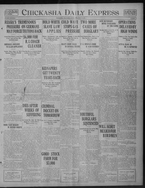 Chickasha Daily Express (Chickasha, Okla.), Vol. 18, No. 13, Ed. 1 Monday, January 15, 1917