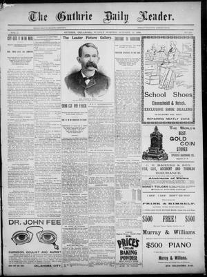 Primary view of object titled 'The Guthrie Daily Leader. (Guthrie, Okla.), Vol. 3, No. 240, Ed. 1, Sunday, October 14, 1894'.