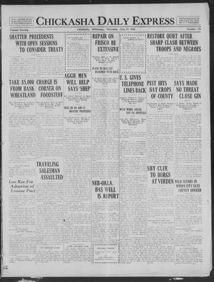 Chickasha Daily Express (Chickasha, Okla.), Vol. 20, No. 181, Ed. 1 Thursday, July 31, 1919