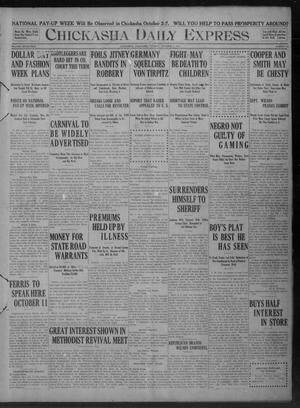 Chickasha Daily Express (Chickasha, Okla.), Vol. 17, No. 235, Ed. 1 Tuesday, October 3, 1916