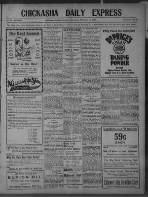 Chickasha Daily Express (Chickasha, Indian Terr.), Vol. 11, No. 38, Ed. 1 Saturday, February 14, 1903