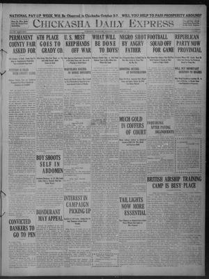 Chickasha Daily Express (Chickasha, Okla.), Vol. 17, No. 233, Ed. 1 Saturday, September 30, 1916