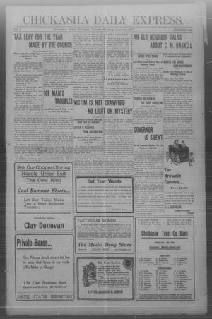 Chickasha Daily Express. (Chickasha, Indian Terr.), Vol. 8, No. 183, Ed. 1 Tuesday, August 6, 1907