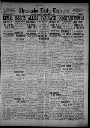 Chickasha Daily Express (Chickasha, Okla.), Vol. 23, No. 177, Ed. 1 Friday, November 10, 1922