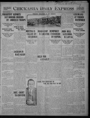 Chickasha Daily Express (Chickasha, Okla.), Vol. SEVENTEEN, No. 63, Ed. 1 Tuesday, March 14, 1916