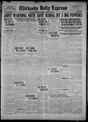 Chickasha Daily Express (Chickasha, Okla.), Vol. 23, No. 130, Ed. 1 Saturday, September 16, 1922