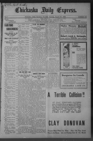 Chickasha Daily Express. (Chickasha, Indian Terr.), Vol. 7, No. 209, Ed. 1 Thursday, August 23, 1906
