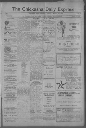 The Chickasha Daily Express (Chickasha, Indian Terr.), Vol. 2, No. 77, Ed. 1 Friday, March 29, 1901
