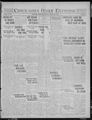 Chickasha Daily Express (Chickasha, Okla.), Vol. 20, No. 14, Ed. 1 Thursday, January 16, 1919