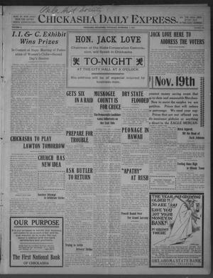 Chickasha Daily Express. (Chickasha, Okla.), Vol. 11, No. 262, Ed. 1 Thursday, November 3, 1910