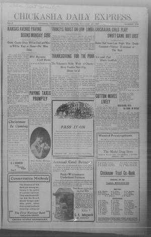 Chickasha Daily Express. (Chickasha, Okla.), Vol. 8, No. 275, Ed. 1 Saturday, November 23, 1907