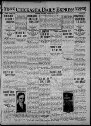 Chickasha Daily Express (Chickasha, Okla.), Vol. 22, No. 164, Ed. 1 Tuesday, July 12, 1921