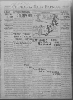 Chickasha Daily Express. (Chickasha, Okla.), Vol. THIRTEEN, No. 243, Ed. 1 Monday, October 14, 1912