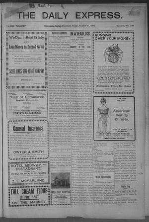 The Daily Express. (Chickasha, Indian Terr.), Vol. 13, No. 245, Ed. 1 Friday, October 21, 1904