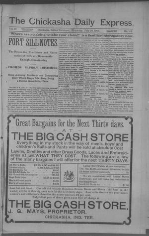 The Chickasha Daily Express (Chickasha, Indian Terr.), Vol. 10, No. 162, Ed. 1 Thursday, July 18, 1901