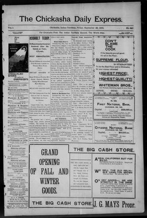 The Chickasha Daily Express. (Chickasha, Indian Terr.), Vol. 1, No. 240, Ed. 1 Friday, September 28, 1900
