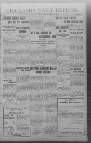 Chickasha Daily Express. (Chickasha, Okla.), Vol. 9, No. 57, Ed. 1 Saturday, March 7, 1908