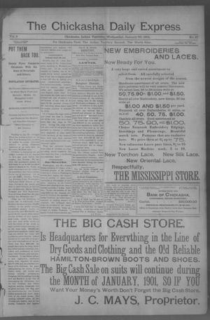 The Chickasha Daily Express (Chickasha, Indian Terr.), Vol. 2, No. 27, Ed. 1 Wednesday, January 30, 1901