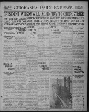 Chickasha Daily Express (Chickasha, Okla.), Vol. 18, No. 63, Ed. 1 Wednesday, March 14, 1917