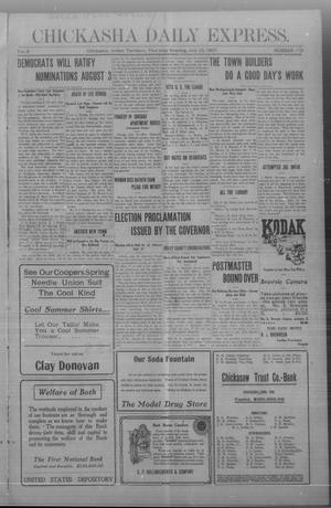 Chickasha Daily Express. (Chickasha, Indian Terr.), Vol. 8, No. 173, Ed. 1 Thursday, July 25, 1907