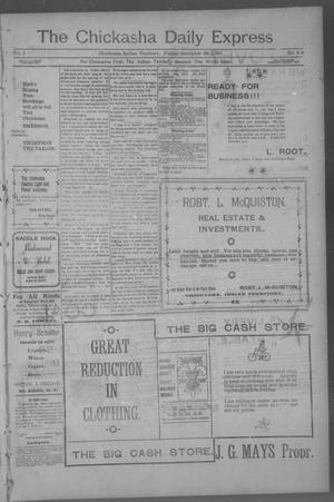 The Chickasha Daily Express (Chickasha, Indian Terr.), Vol. 1, No. 316, Ed. 1 Friday, December 28, 1900