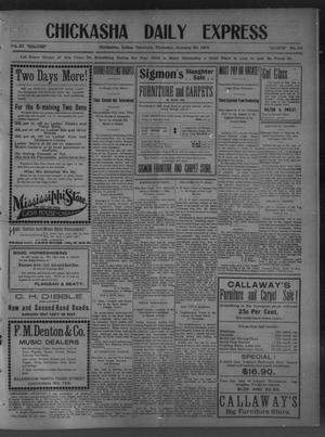 Chickasha Daily Express (Chickasha, Indian Terr.), Vol. 11, No. 24, Ed. 1 Thursday, January 29, 1903