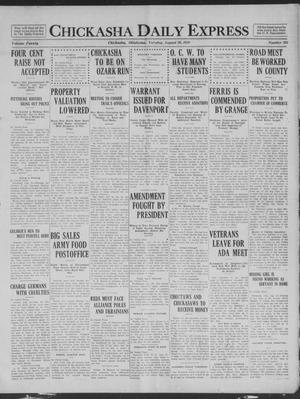 Chickasha Daily Express (Chickasha, Okla.), Vol. 20, No. 203, Ed. 1 Tuesday, August 26, 1919