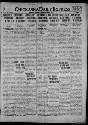 Chickasha Daily Express (Chickasha, Okla.), Vol. 22, No. 10, Ed. 1 Wednesday, January 12, 1921