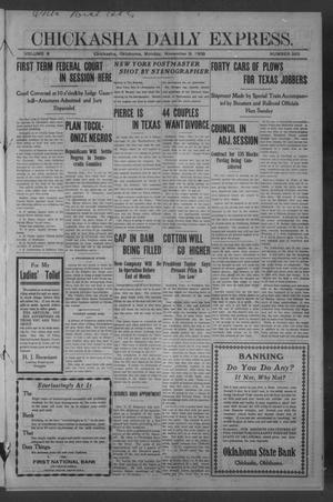 Chickasha Daily Express. (Chickasha, Okla.), Vol. 9, No. 263, Ed. 1 Monday, November 9, 1908