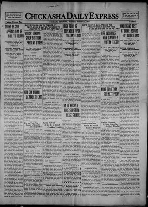 Primary view of object titled 'Chickasha Daily Express (Chickasha, Okla.), Vol. 22, No. 7, Ed. 1 Saturday, January 8, 1921'.