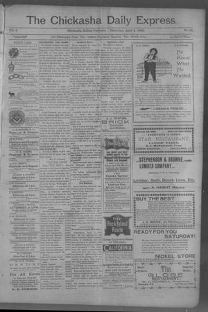 The Chickasha Daily Express (Chickasha, Indian Terr.), Vol. 2, No. 82, Ed. 1 Thursday, April 4, 1901