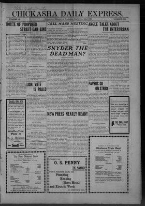 Chickasha Daily Express. (Chickasha, Okla.), Vol. 10, No. 223, Ed. 1 Tuesday, September 28, 1909