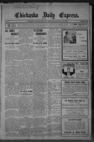Chickasha Daily Express. (Chickasha, Indian Terr.), Vol. 7, No. 348, Ed. 1 Thursday, February 15, 1906