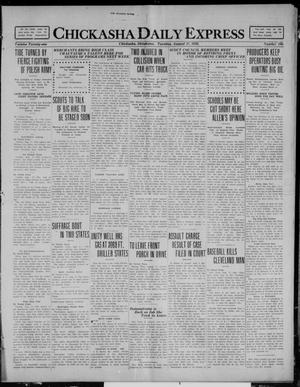 Primary view of object titled 'Chickasha Daily Express (Chickasha, Okla.), Vol. 21, No. 196, Ed. 1 Tuesday, August 17, 1920'.