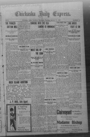 Chickasha Daily Express. (Chickasha, Indian Terr.), Vol. 8, No. 14, Ed. 1 Thursday, January 17, 1907