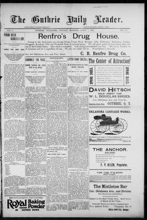 The Guthrie Daily Leader. (Guthrie, Okla.), Vol. 7, No. 100, Ed. 1, Tuesday, April 7, 1896