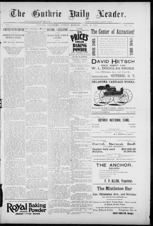 The Guthrie Daily Leader. (Guthrie, Okla.), Vol. 7, No. 117, Ed. 1, Sunday, April 26, 1896