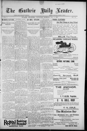 Primary view of object titled 'The Guthrie Daily Leader. (Guthrie, Okla.), Vol. 7, No. 125, Ed. 1, Wednesday, May 6, 1896'.
